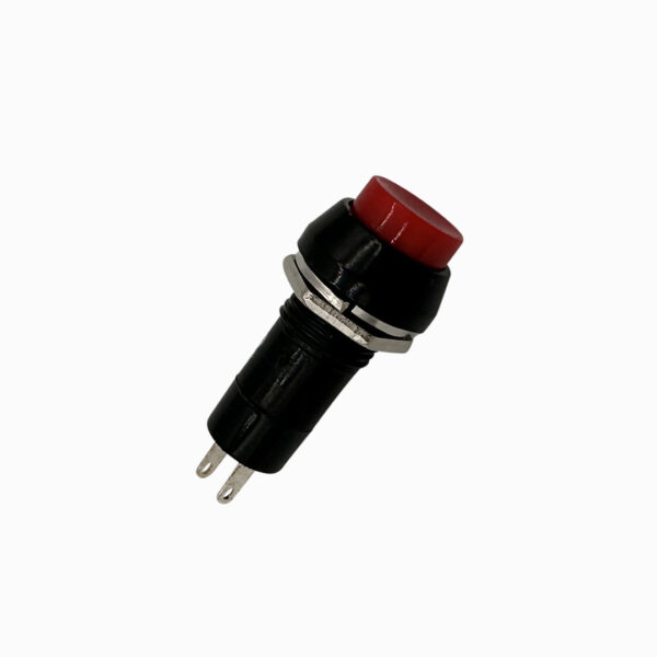 Medium Red Pushbutton with Black Washer - Image 2