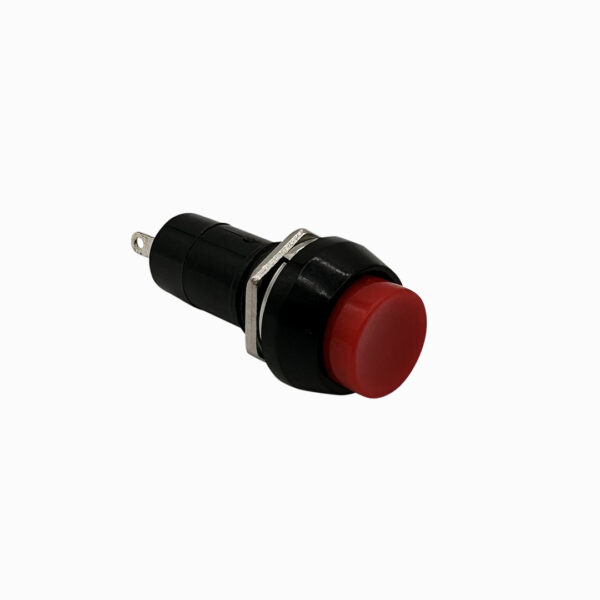 Medium Red Pushbutton with Black Washer